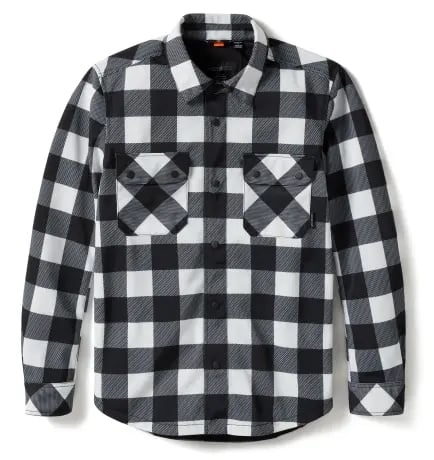 New Harley-Davidson® Authentic Riding Shirt Jacket Operative Mesh Plaid Black/White