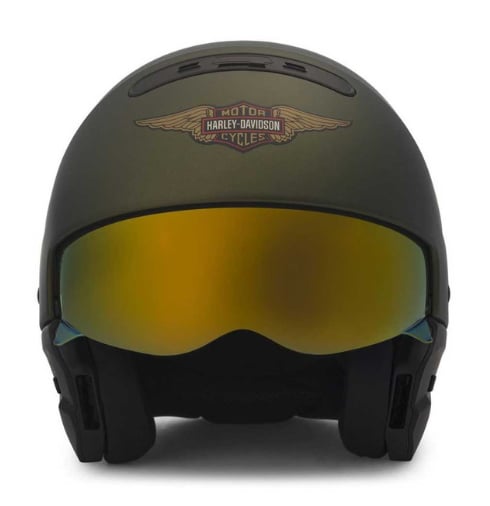 New Harley-Davidson® Authentic Men's Marshall 3-IN-1 X04 Helmet - Matte Green