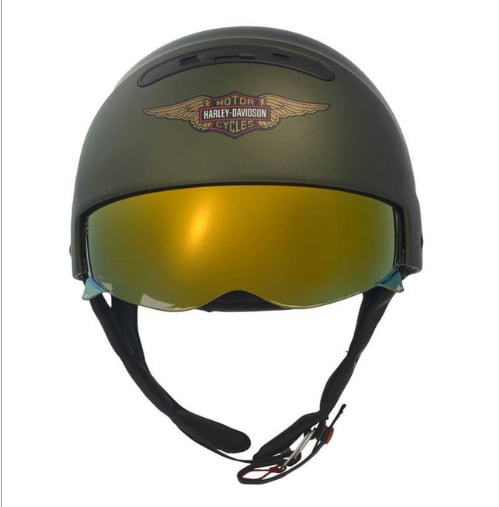 New Harley-Davidson® Authentic Men's Marshall 3-IN-1 X04 Helmet - Matte Green