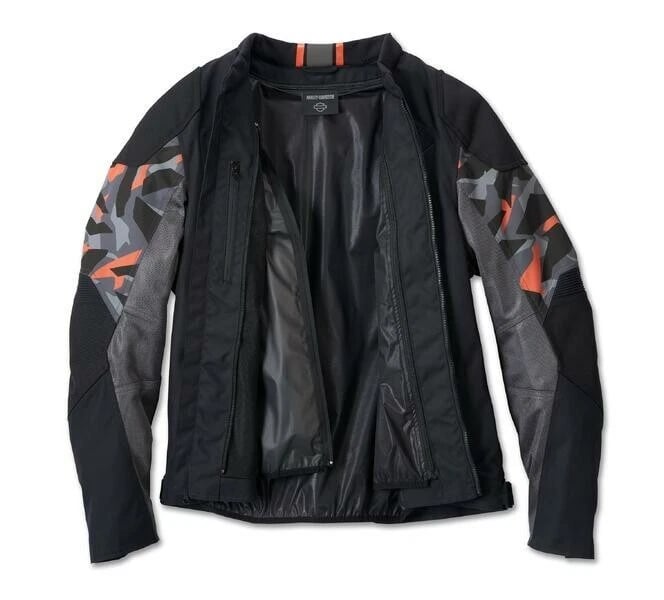 New Harley-Davidson® Authentic Men's Brawler Camo Mixed Media Jacket