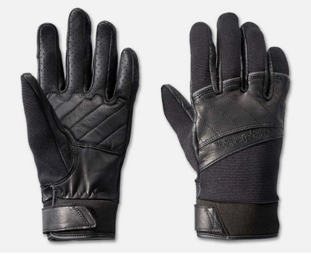 New Harley-Davidson® Authentic Women's Navigator Mixed Media Full Finger Gloves