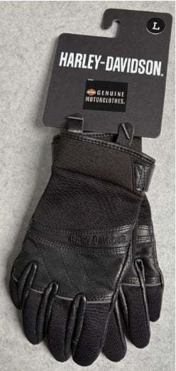 New Harley-Davidson® Authentic Women's Navigator Mixed Media Full Finger Gloves