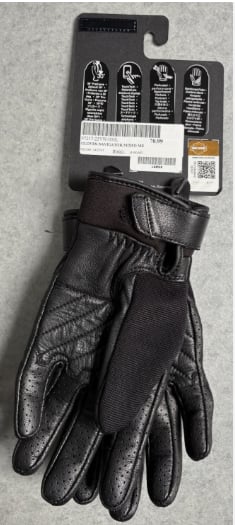 New Harley-Davidson® Authentic Women's Navigator Mixed Media Full Finger Gloves