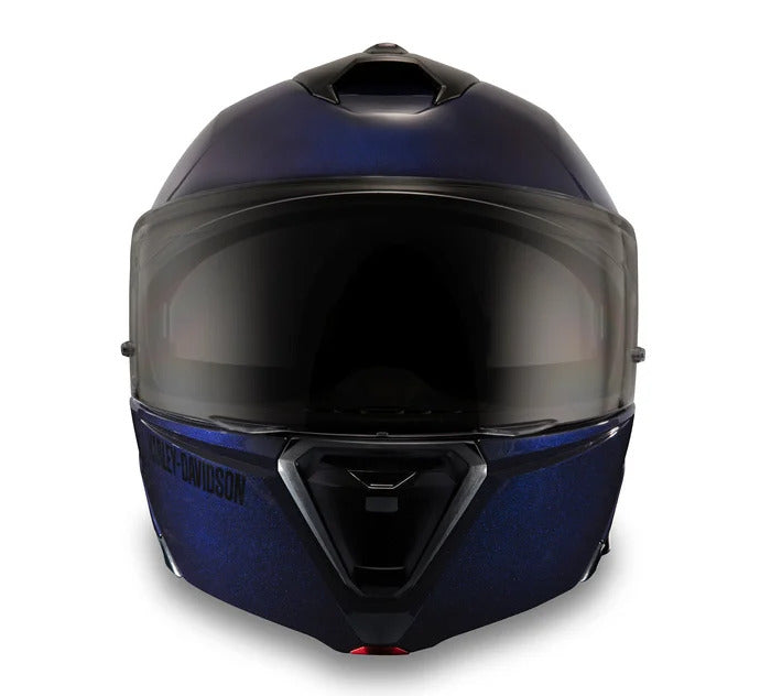 New Harley-Davidson® Authentic Capstone Sun Shield II H31 Modular Helmet - Indigo Drift Gloss