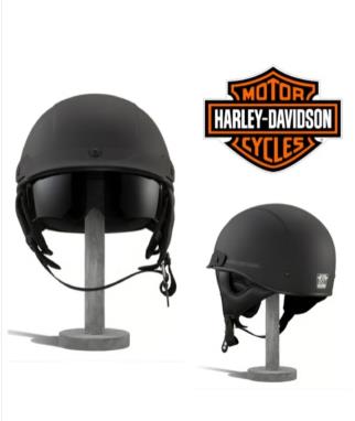New Harley-Davidson® Authentic Lucid Ultra-Light Sun Shield J03 Half Helmet
