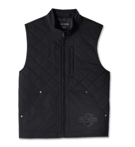 New Harley-Davidson® Authentic Men's Screamin' Eagle Vest - Black Beauty