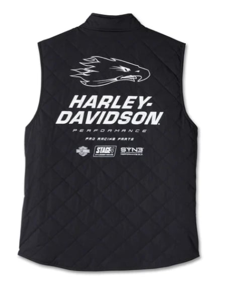 New Harley-Davidson® Authentic Men's Screamin' Eagle Vest - Black Beauty