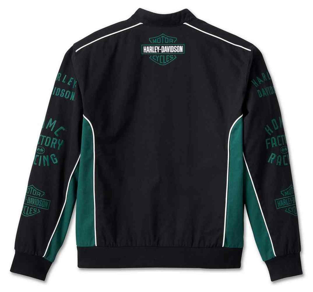 New Harley-Davidson® Authentic Men's Team Sport Color blocked Causal Jacket - Black