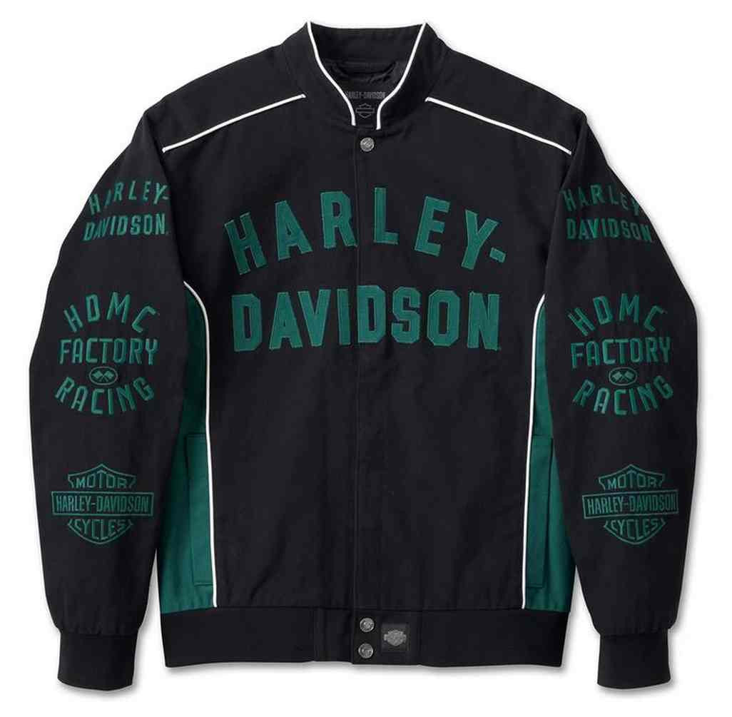 New Harley-Davidson® Authentic Men's Team Sport Color blocked Causal Jacket - Black