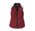 New Harley-Davidson® Authentic Women's Liberty Sleeveless Zip Front Shirt Color blocked - Winery