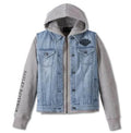 New Harley-Davidson® Authentic Women's Kickstart 3-in-1 Indigo Denim Jacket