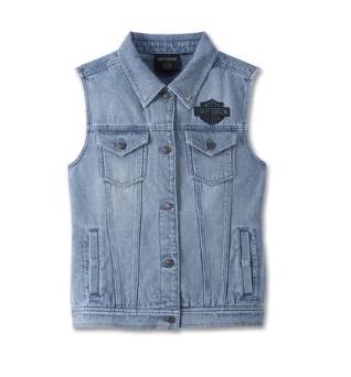 New Harley-Davidson® Authentic Women's Kickstart 3-in-1 Indigo Denim Jacket