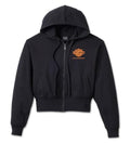 New Harley-Davidson® Authentic Women's 120th Anniversary Zip Front Hoodie - Black Beauty