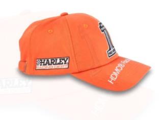 New Harley-Davidson® Authentic 1 Flat Brim Adjustable Cap - Vintage Orange