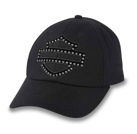 New Harley-Davidson® Authentic Women's Embellished Adjustable Baseball Cap - Black
