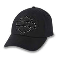New Harley-Davidson® Authentic Women's Embellished Adjustable Baseball Cap - Black