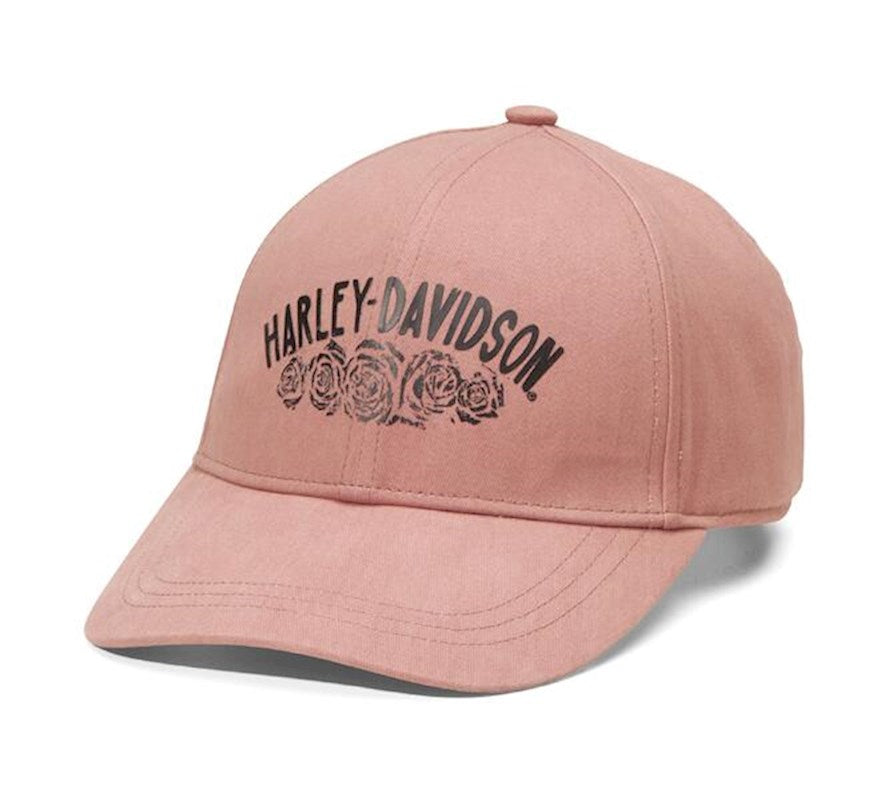 New Harley-Davidson® Authentic Women's Pink Cap Roses