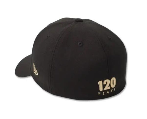 New Harley-Davidson® Authentic 120th Anniversary 39THIRTY Baseball Cap – Black Beauty