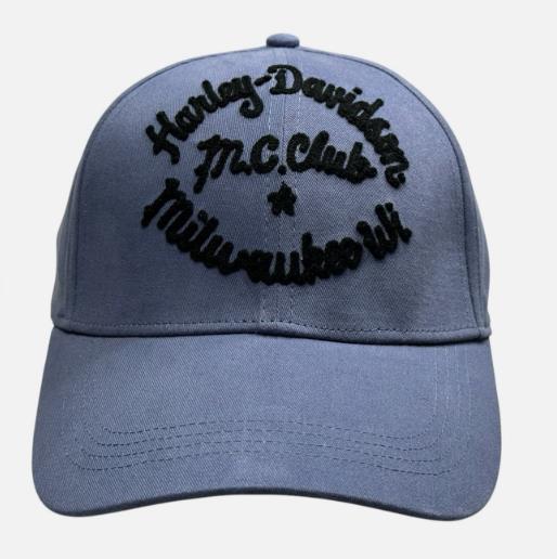New Harley-Davidson® Authentic Women's Club Crew Adjustable Baseball Cap - Blue