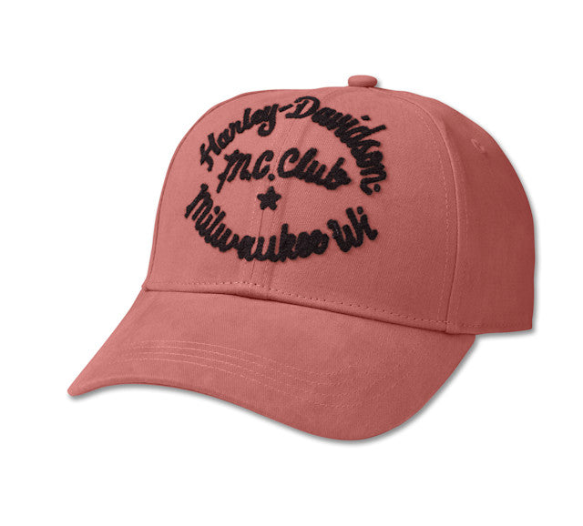 New Harley-Davidson® Authentic Women's Club Crew Baseball Cap - Light Mahogany