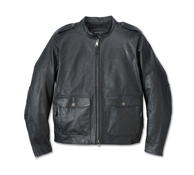 New Harley-Davidson® Authentic HD Flex Layering System Captains Leather Jacket Outer Layer