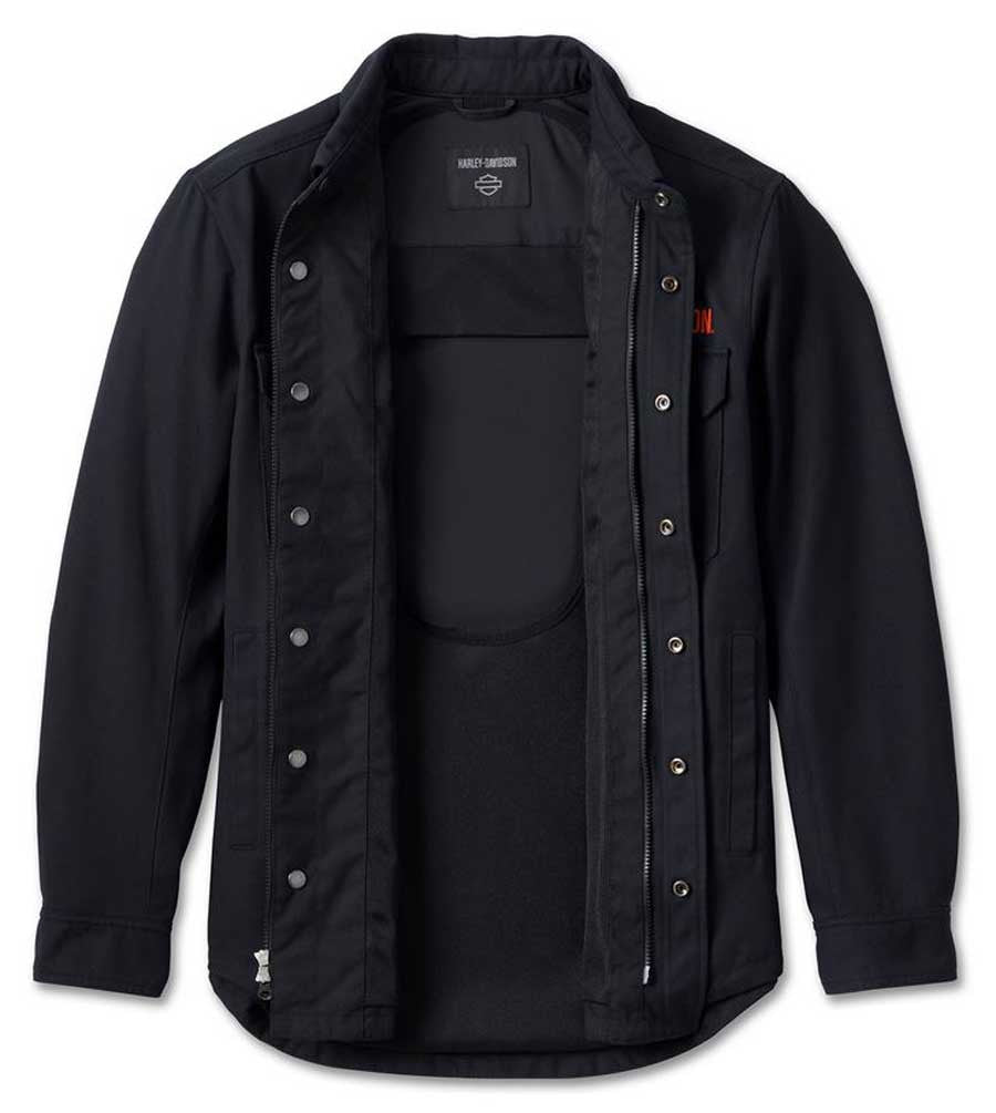 New Harley-Davidson® Authentic Men's Operative Riding Shirt Jacket - Black