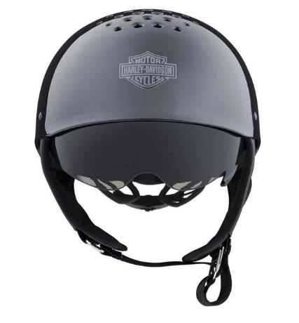 New Harley-Davidson® Authentic Unisex Trenton B&amp;S B13 Sun Shield Half Helmet, Black