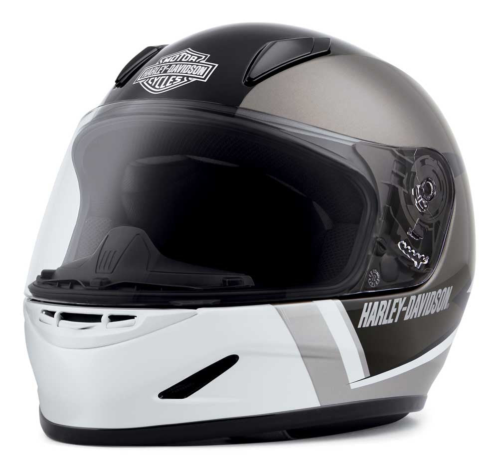 New Harley-Davidson® Authentic Youth Killian H30 Full-Face Kids Helmet, White