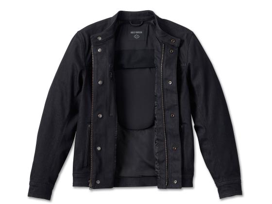 New Harley-Davidson® Authentic Men's Chisel Denim Trucker Riding Jacket