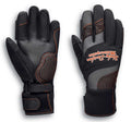 New Harley-Davidson® Authentic Women's Vanocker Under Cuff Gauntlet Gloves, Black