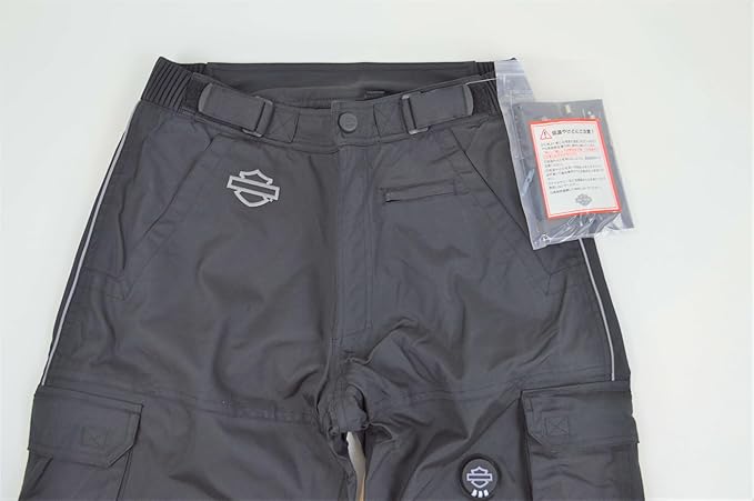 New Harley-Davidson® Authentic Men's Heat BTC 12V Waterproof Riding Overpants, Black
