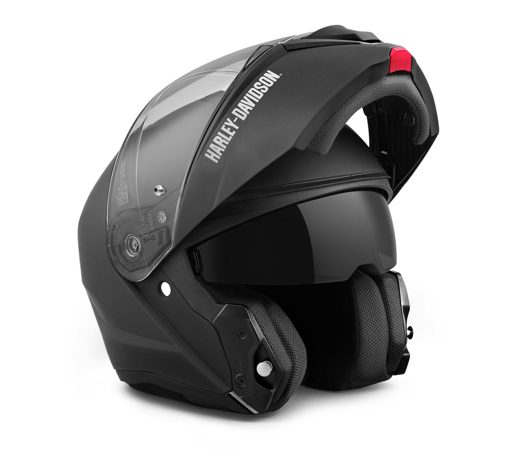 New Harley-Davidson® Authentic Men's Capstone Sun Shield Modular Helmet, Matte Black