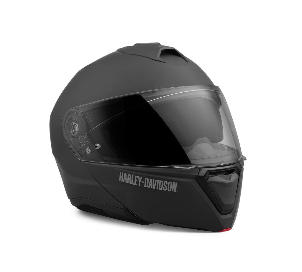 New Harley-Davidson® Authentic Men's Capstone Sun Shield Modular Helmet, Matte Black