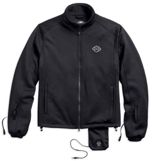 New Harley-Davidson® Authentic Men’s Heated BTC 12V Full-Zip Jacket Liner, Black