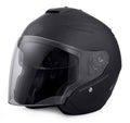 New Harley-Davidson® Authentic Men's Interchangeable Sun Shield 3/4 Helmet, Black