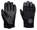 New Harley-Davidson® Authentic Men's Newhall Mixed Media Full-Finger Gloves, Black