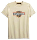 New Harley-Davidson® Authentic  Men's Crackle Slim Fit Short Sleeve Tee, Off-White