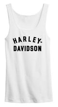 New Harley-Davidson® Authentic Women's Ultra Classic Racer Font Tank Top - White
