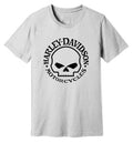 New Harley-Davidson® Authentic Men's Willie G Skull Short Sleeve Graphic Tee - White