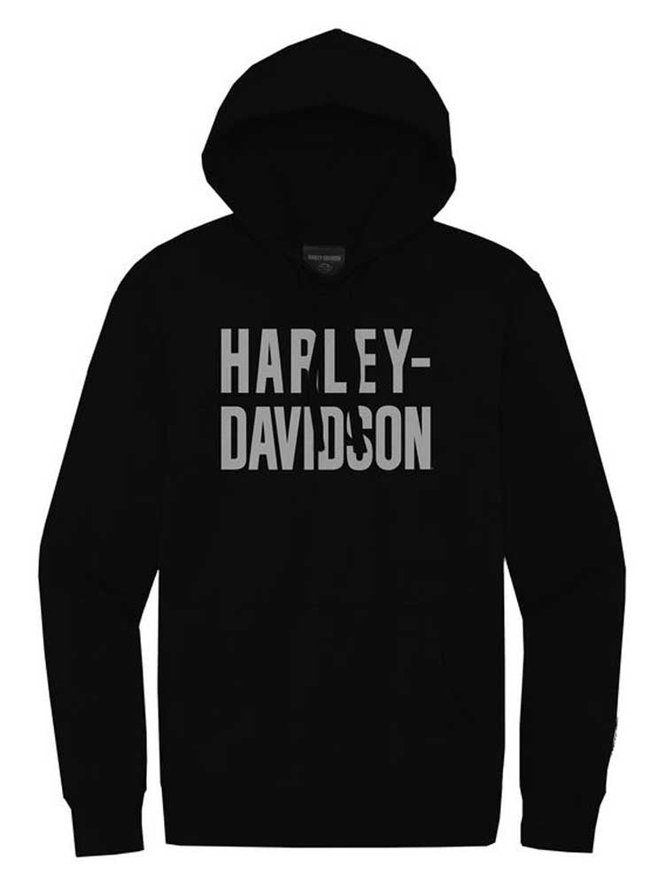New Harley-Davidson® Authentic Men's Hallmark Foundation Pullover Hoodie, Black