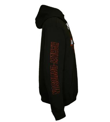 New Harley-Davidson® Authentic Hoodie Hallmark B&S Black
