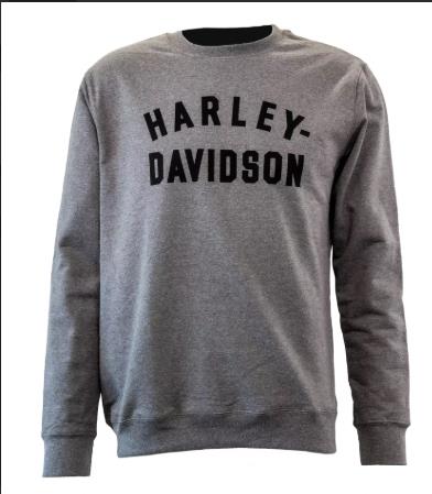 New Harley-Davidson® Authentic Sweatshirt Staple Gray