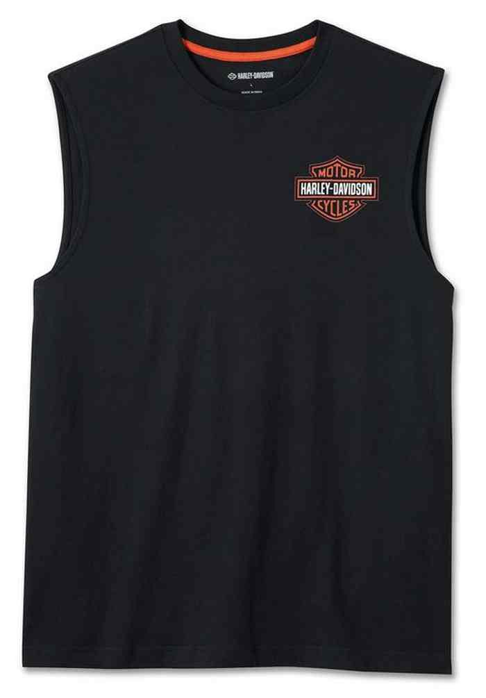 New Harley-Davidson® Authentic Men's Bar & Shield Sleeveless Muscle Tee - Black