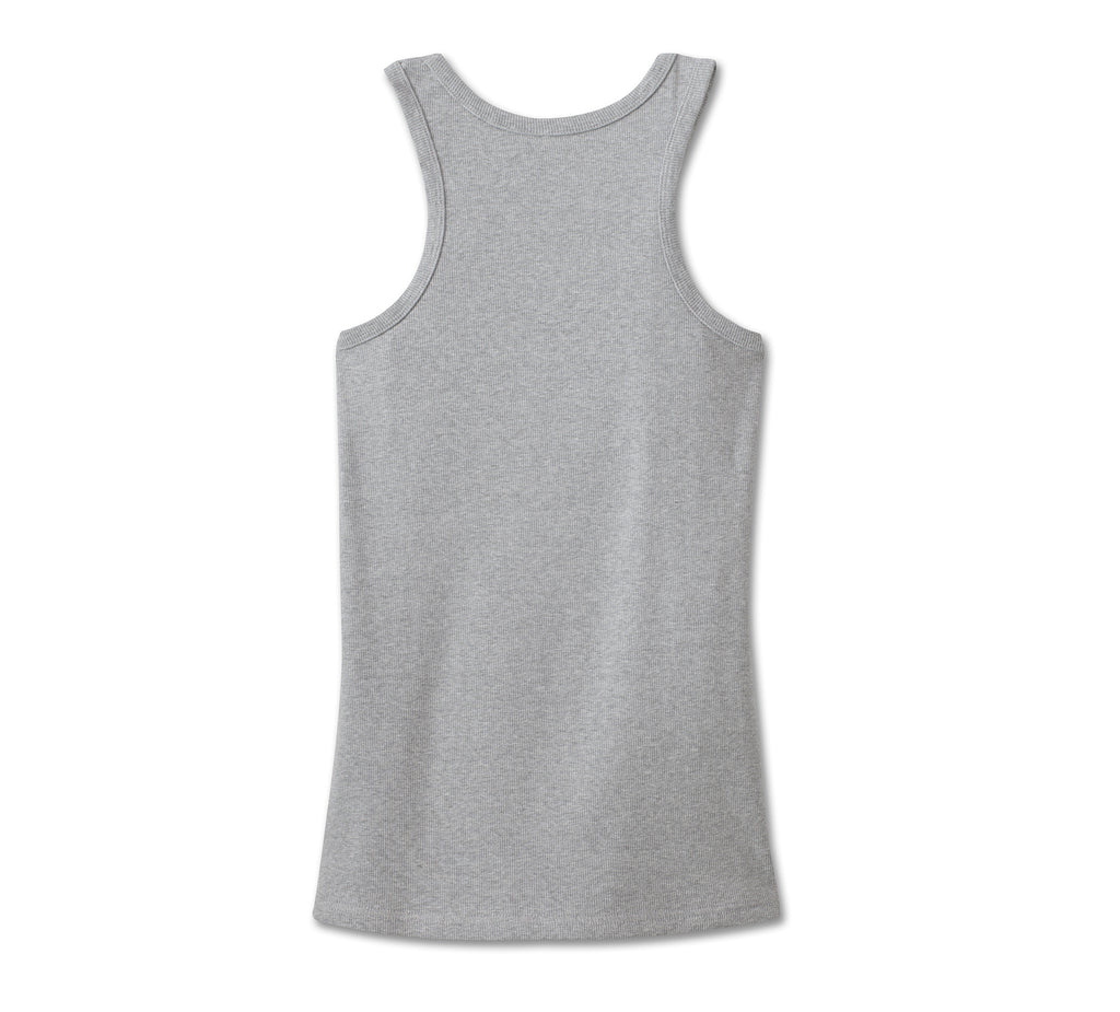 New Harley-Davidson® Authentic Women's Ultra Classic Skull Sleeveless Tank Top- Gray