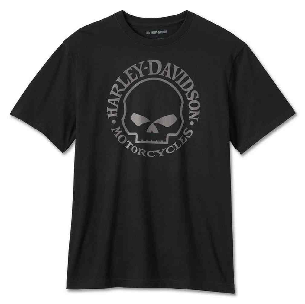New Harley-Davidson® Authentic Men's Willie G Skull Short Sleeve Tee - Black