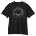 New Harley-Davidson® Authentic Men's Willie G Skull Short Sleeve Tee - Black