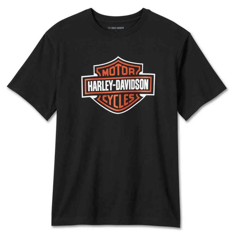 New Harley-Davidson® Authentic Men's Bar & Shield Logo Short Sleeve Tee - Black