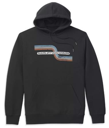 New Harley-Davidson® Authentic Men's Tank Graphic Pullover Fleece Hoodie - Black