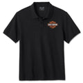 New Harley-Davidson® Authentic Men's Bar &amp; Shield Polo Shirt - Harley Black