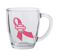 New Harley-Davidson® Authentic Glass Mug, Pink Label Ribbon Bar & Shield, 14 oz